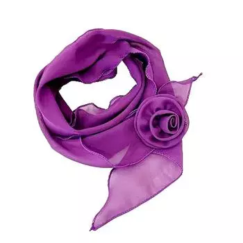 1 шт. Модный шелковый шарф, мягкий шифоновый шарф с цветком розы, мягкий шифоновый длинный шарф
