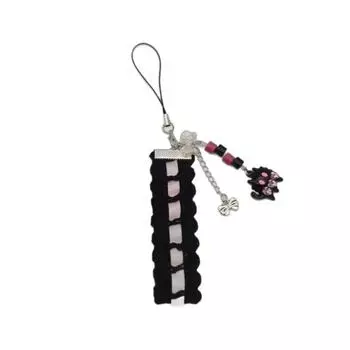 1 шт. Модный шнурок с кошачьей лапкой, бисерный кружевной бант, телефон, подвеска, камера, аксессуар, ткань