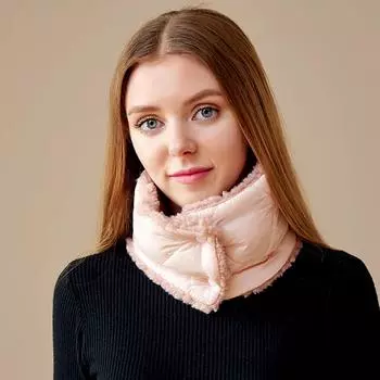 1 шт. модный теплый шарф с застежкой-кнопкой, термошейный зимний ветрозащитный толстый шарф для активного отдыха