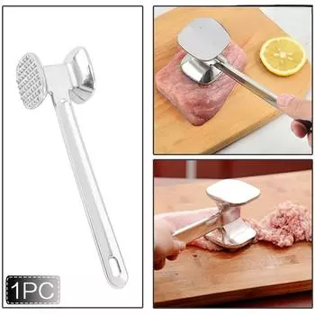 1 шт., молоток для размягчения мяса, молоток для стейка, молоток, кухонный инструмент, сверхмощный, прочный, двухсторонний белый