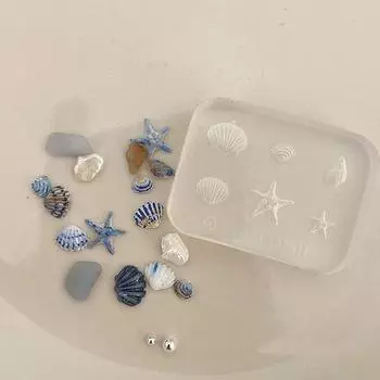 1 шт. морская звезда ракушка роза 3D акриловая форма для ногтей украшения для ногтей сделай сам силиконовые пластины для штамповки ногтей onesize