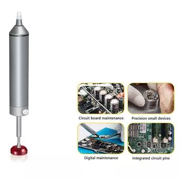 1 шт., мощный насос для отпайки из алюминиевого сплава, всасывающий паяльник для удаления олова, инструмент для ремонта сварки и сварки