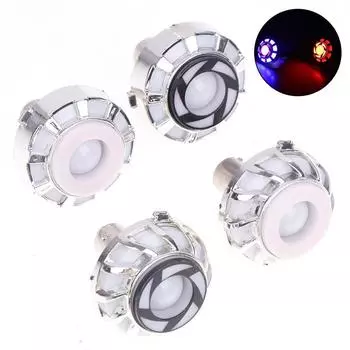 1 шт. мото аксессуары универсальные мотоциклетные принадлежности сигнальная лампа ангельский глаз RGB мигающий тормозной фонарь задний светодиодный мотоциклетный фонарь