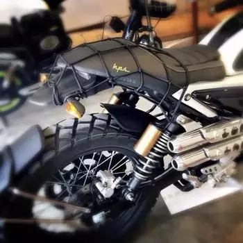 1 шт. Мотоциклетная багажная сетка для велосипеда, 6 крючков, удерживающая топливный бак, сетка для багажа, черная, для мотоцикла, для бензобака, для автомобиля, для укладки чёрный