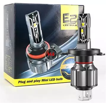 1 шт. мотоциклетная фара h4 светодиодная противотуманная фара h49003 hb2 ближний/дальний свет