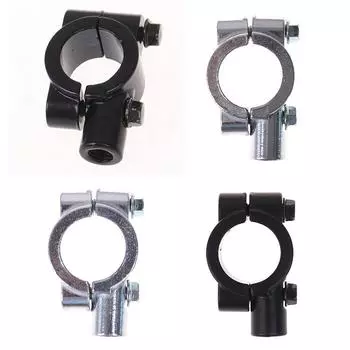 1 шт. мотоциклетная ручка, держатель для зеркала, держатель для зеркала заднего вида, зажим для зеркала чёрный
