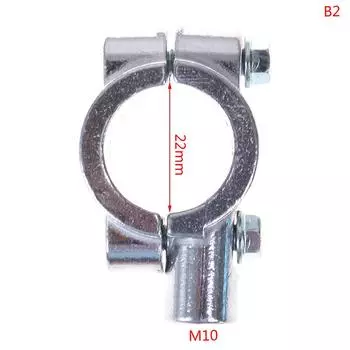 1 шт. мотоциклетная ручка, держатель для зеркала, держатель для зеркала заднего вида, зажим для зеркала B4;M10 25mm серебряный