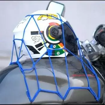 1 шт. мотоциклетная сетка для багажа, сетка для шлема, резиновая лента для хранения топливного бака, уплотнительная сетка для хранения багажа, сетка для сортировки грузов чёрный