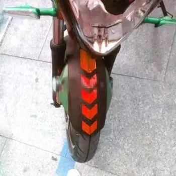 1 шт. Мотоциклетные наклейки в виде стрелок, наклейка на крыло, универсальные водонепроницаемые, маслостойкие, светоотражающие, мотоциклетная лента, наклейка, мотоаксессуары 2