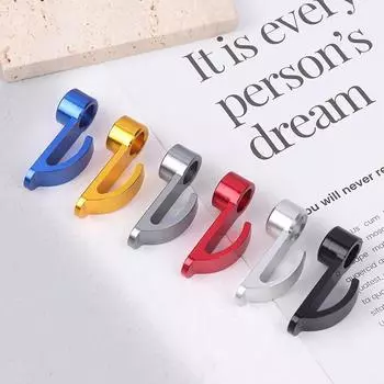 1 шт., мотоциклетный крючок с одним отверстием, универсальный держатель для шлема из алюминиевого сплава с ЧПУ для мотоцикла, электрического скутера золотой