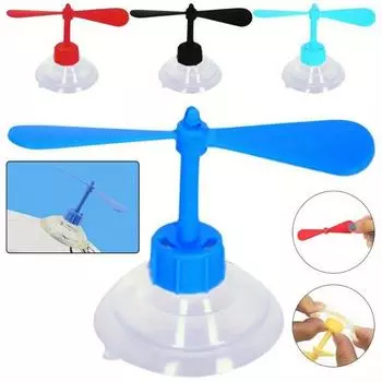 1 шт. мотоциклетный шлем с присоской, пропеллер, вентилятор, украшение, аксессуары для мотоцикла и велосипеда чёрный