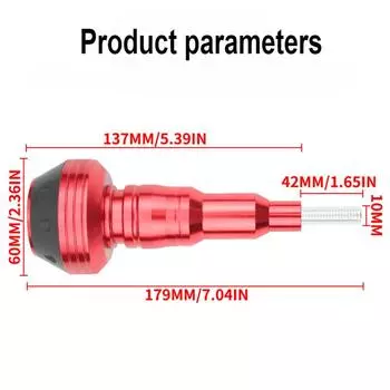 1 шт. мотоциклетный слайдер M10 Protector Frame Slider 10 мм универсальный слайдер для мотоциклетной рамы противоударный стержень защиты чёрный