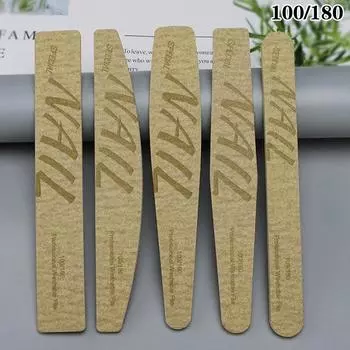 1 шт. моющиеся 100/180 маникюрные пилочки для ногтей двухсторонние инструменты для ухода за ногтями для профессионального маникюрного салона многоразовые полировка шлифовка A1
