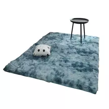 1 шт. моющийся пушистый ковер плюшевый коврик на пол длинный плюшевый тай-дай большой размер мягкое украшение для спальни 40x60cm розовый