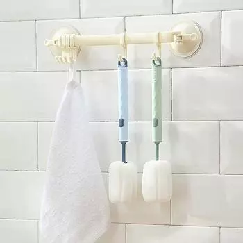 1 шт. Мягкая губка для мытья чашек с длинной ручкой, губка для бутылок, щетка для мытья бутылок, стеклянных чашек, мытья и чистки кухни синий