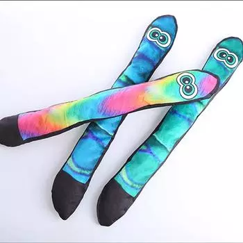 1 шт. Мягкая игрушка в форме змеи из мультфильма со звуковой бумагой, забавная мягкая игрушка, подходящая для кошек и собак, для домашних животных