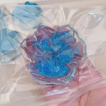 1 шт. Мягкая имитация силикона, лед через море, синяя кошачья лапка, игрушка для медленного отскока, декомпрессионная игрушка, милая кошачья лапка, игрушка для снятия стресса