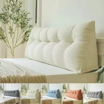 1 шт. Мягкая корейская треугольная подушка татами большая подушка для дома, спальни, кровати, съемная моющаяся подушка для дивана татами, поясничная спинка 50x60x20cm