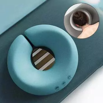 1 шт., мягкая массажная подушка для лица, релаксирующая пена с эффектом памяти, подставка для головы, подголовник, подушка для салона красоты, подушка для спа, U-образная подушка для лица серый