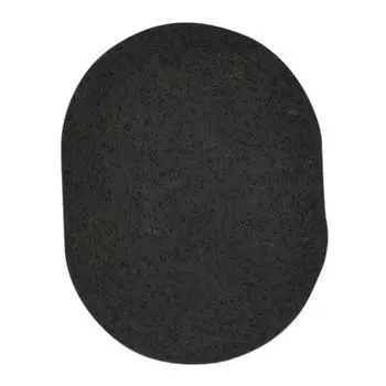 1 шт Мягкая натуральная черная бамбуковая губка Красота Для умывания лица Косметическая слое уголь черный Косметический затяжка