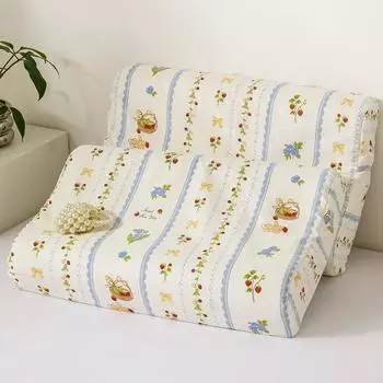 1 шт. Мягкая наволочка из латекса для ухода за кожей, пена с эффектом памяти, изогнутая наволочка для сна с рисунком из мультфильма, моющаяся, принадлежности для кровати, декор 30x50cm