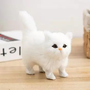 1 шт. Мягкая плюшевая игрушка в виде котенка, имитация кота, плюшевые игрушки, поддельные кошки, реалистичные животные для детей, девочек, подарок на день рождения, день святого Валентина