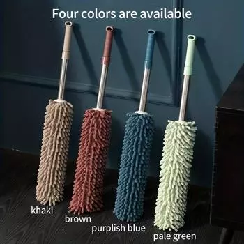 1 шт. Мягкая щетка из микрофибры для уборки пыли, не выпадающая из волос, статическая щетка для уборки пыли, чистка мебели для дома, кондиционера, автомобиля синий