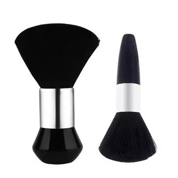 1 шт., мягкая шея, щетка для лица, парикмахерская, черная щетка для бороды, щетка для чистки волос, расческа для салона, парикмахерские инструменты для укладки макияжа