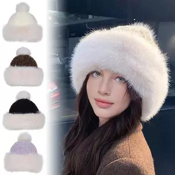 1 шт. мягкая толстая зимняя теплая милая шапка из овечьего флиса шапка-бини защита ушей пуловер шапка-ушанка фиолетовый