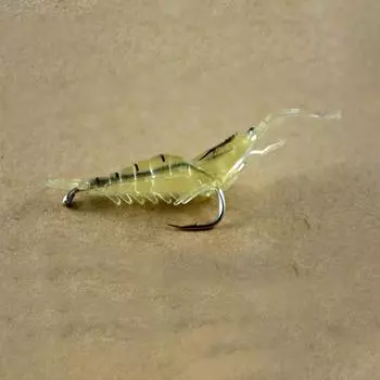 1 шт., мягкие креветки с крючком, 1,3G4 см, мягкие креветки-черви, имитация приманки для дорожного бегуна, искусственная приманка, бионическая рыболовная приманка, приманка для славки, мягкая B