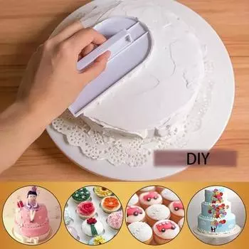 1 шт. Мягкие пластиковые инструменты для украшения торта, разглаживатель, полировщик, шпатели для помадки, инструменты для выпечки тортов своими руками