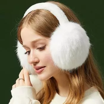 1 шт. мягкие плюшевые наушники-вкладыши для защиты ушей от холода на открытом воздухе