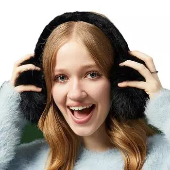 1 шт. мягкие плюшевые наушники-вкладыши для защиты ушей от холода на открытом воздухе