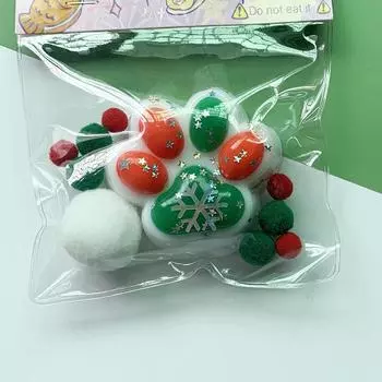 1 шт. мягкие Tpr твердые рождественские игрушки для кошек с когтями, медленно восстанавливающиеся декомпрессионные игрушки для снятия стресса, детские игрушки, подарки