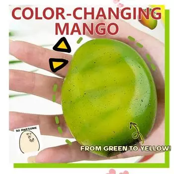 1 шт. Мягкие забавные сжимаемые игрушки ручной работы из бесцветного манго для снятия стресса - идеальные подарки для всех возрастов на праздники