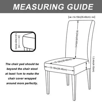 1 шт. мягкий бархатный чехол на обеденный стул, эластичные чехлы на стулья, эластичные нескользящие чехлы на сиденья для гостиной, кухни, офиса, свадьбы 1Pc