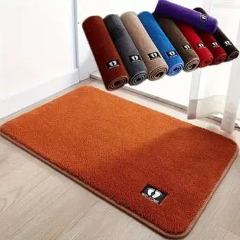 1 шт. мягкий нескользящий коврик для ванной комнаты, коврик для ног, дверной коврик, впитывающий коврик для ног у входа в ванную комнату, коврик для ванной и туалета, домашний ковер 40*60cm серый