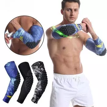 1 шт. мягкий рукав на локте, компрессионный рукав для рук, для молодежи и взрослых, спорт, футбол, баскетбол, волейбол и многое другое M чёрный