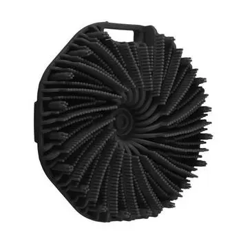 1 шт., мягкий силиконовый скребок для тела, ручная очищающая щетка для душа, мочалка, отшелушивающий скребок для тела для душа, нежное отшелушивание и массаж оранжевый