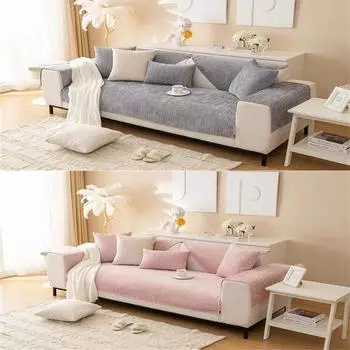 1 шт. Мягкий вельветовый чехол для дивана, для домашних животных, детей, не грязный диван, подушка, полотенце, нескользящий чехол для шезлонга в форме буквы L для гостиной 70x70cm 1pc A