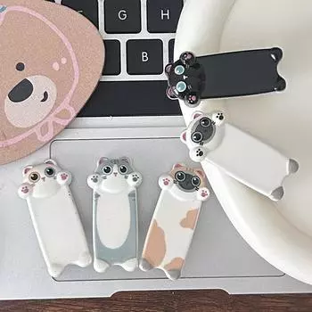 1 шт. мультяшная длинная полоска для удержания заколок для кошек, милых заколок для волос с животными, заколок для волос, боковых шпилек, женских аксессуаров для волос своими руками синий