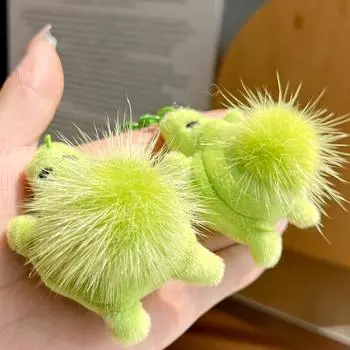 1 шт. мультяшная модная маленькая черепаха кукла брелок мягкая плюшевая сумка подвеска игрушка брелок автомобильный брелок зелёный