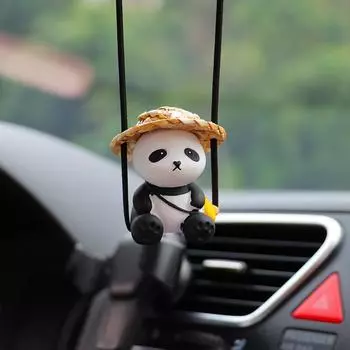 1 шт. мультяшное животное автомобильный кулон авто зеркало заднего вида подвесные украшения для женщин девочек автомобильные аксессуары для интерьера счастливые подарки