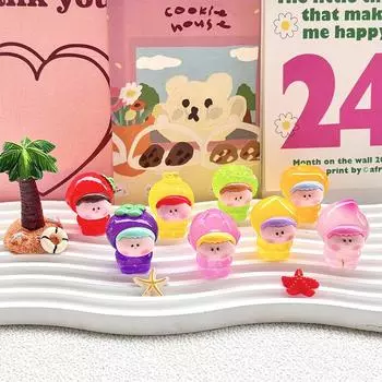 1 шт. мультяшные светящиеся фрукты кукла маленькие украшения фигурки миниатюры милый микропейзаж сделай сам украшения для дома аксессуары подарок