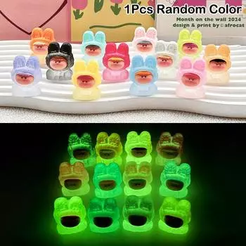 1 шт. Мультяшные светящиеся куклы, миниатюры, ландшафтные фигурки, милые маленькие украшения, украшения для салона автомобиля, сделай сам, украшения для дома, подарки