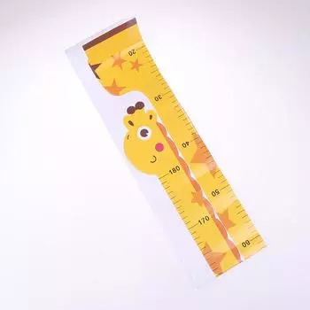 1 шт. мультяшные животные измерение высоты настенная наклейка жираф обои детская линейка роста диаграмма роста для детской спальни детская комната