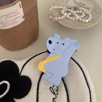 1 шт. Мультяшные животные, милые сумки через плечо, плюшевые мишки, акулы, заколки для волос, захваты для волос, персонализированные аксессуары для волос