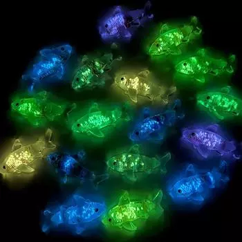 1 шт. мультяшные животные подвески для изготовления ювелирных изделий фурнитура светящаяся акула кулон плоская задняя часть серьги своими руками брелок ожерелье украшение синий