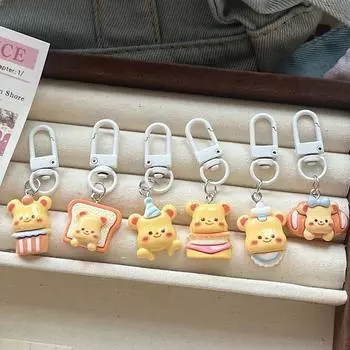 1 шт. мультяшный брелок из смолы подвеска сумка аксессуары пара милые детские игрушки подарок на день рождения для девочек