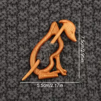 1 шт. мультяшный значок свитер нагрудник узор животного DIY ремесло забавная булавка подарок на вечеринку деревянная брошь аксессуары для одежды пряжка для шарфа